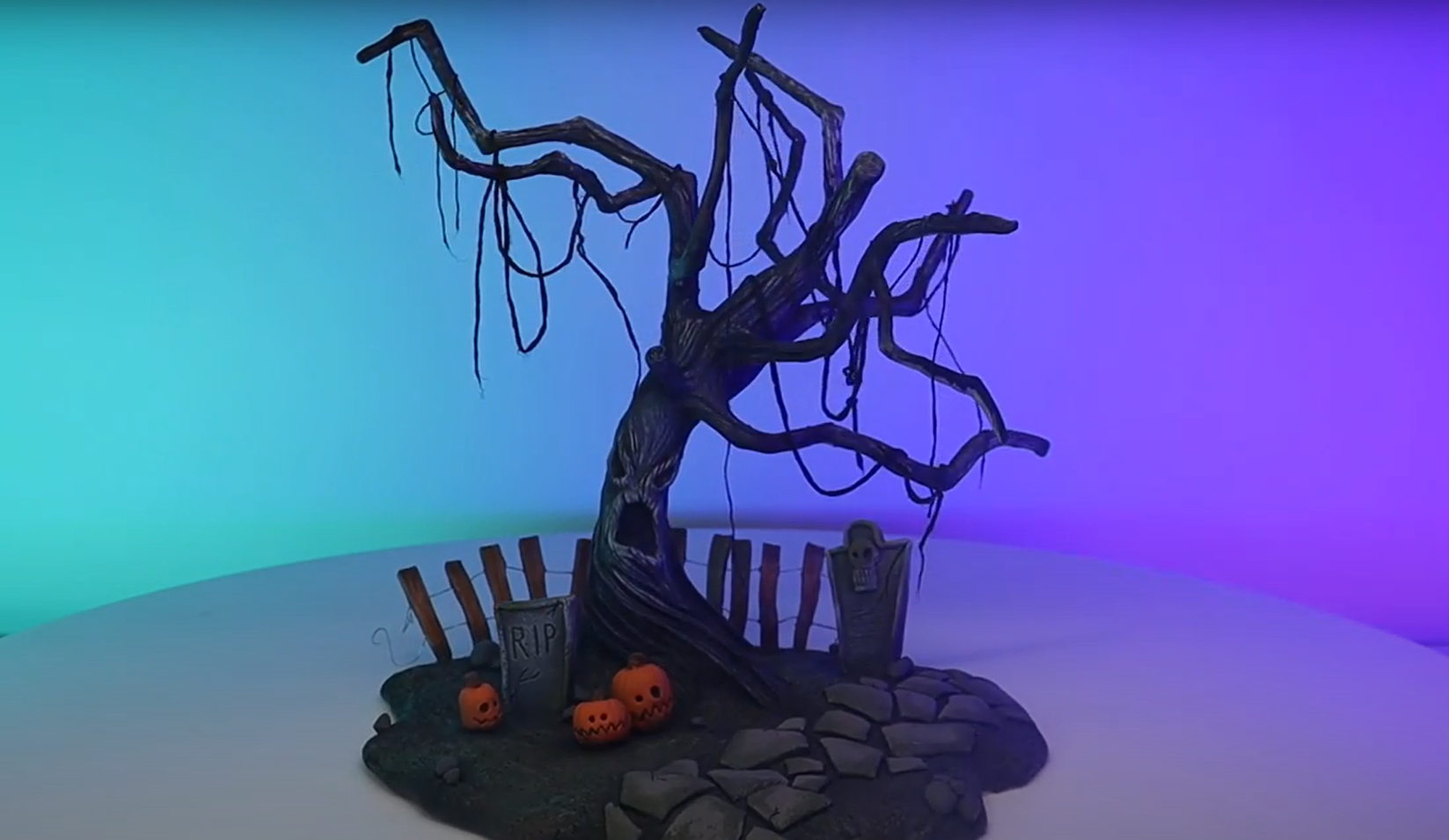 Diorama Halloween pùte polymÚre tutos halloween Décor Halloween en pùte polymÚre tutos Halloween