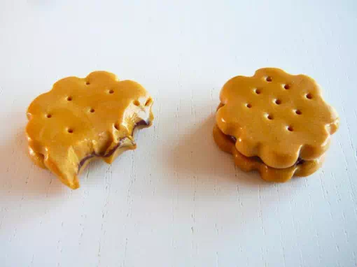 parcours de développement artistique étape 2 Imitation de biscuits en pâte polymère Fimo lors de la phase 2 de mon parcours de développement artistique