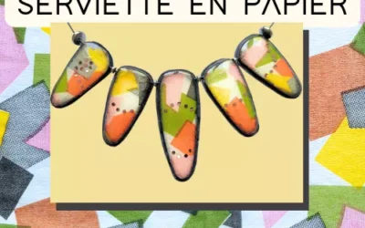 Tuto serviette en papier sur pâte polymère