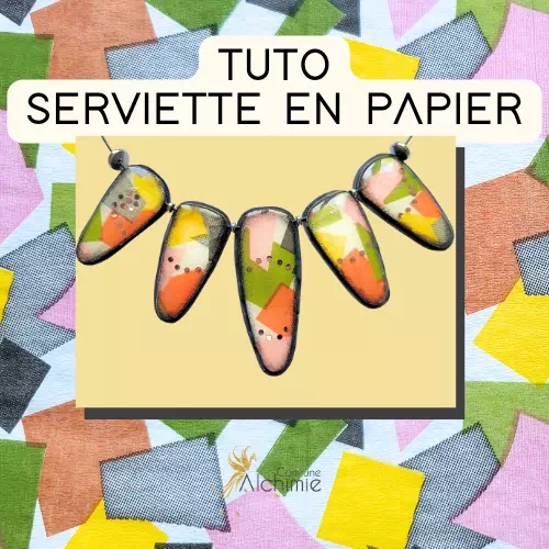 Tuto serviette en papier sur pâte polymère
